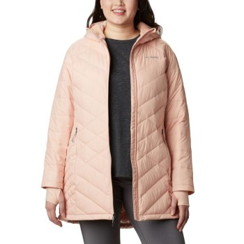 Columbia Jas Dames, Heavenly Long Hooded Plus Size Roze, 98QYCIPJR